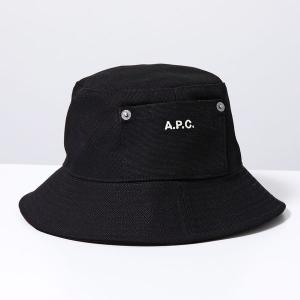 APC A.P.C. アーペーセー バケットハット THAIS COGYX M24125 メンズ コットン キャンバス ロゴ 刺繍 帽子 LZZ/NOIR｜インポートセレクト musee