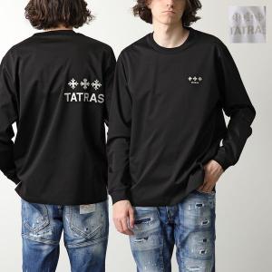 TATRAS タトラス 長袖 Tシャツ BELECI べレチ MTAT24S8242-M メンズ コットン ロンT ロゴ刺繍 ロゴT クルーネック カラー2色｜s-musee