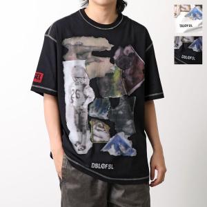 DIESEL ディーゼル Tシャツ T Wash N3 A13214 0AKAK メンズ ロゼル デジタルプリント ロゴ ルーズフィット カラー2色｜s-musee