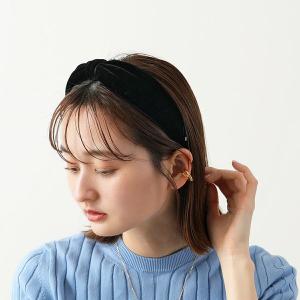 ALEXANDRE DE PARIS アレクサンドル ドゥ パリ カチューシャ TBDA-21004 レディース リボン ベルベット ベロア ヘアアクセサリー N-NOIR｜s-musee