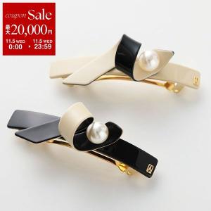 正規品♡フェラガモ バレッタ　スワロフスキー　ビジュー　黒　リボン 360516749_1.jpg