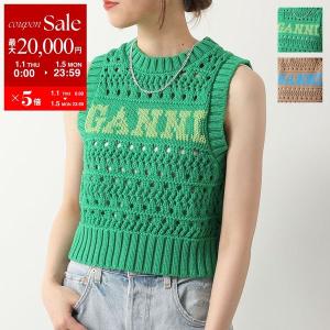 GANNI（ガニー） ニットベスト Logo Wool Mix Vest K1902 K1972 K2036