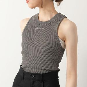 GANNI ガニー タンクトップ Light Viscose Rib Tank Top K2353