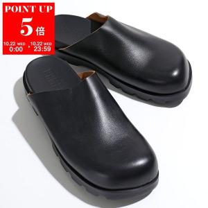 CAMPER カンペール サンダル Brutus Sandal ブルートゥス K100906 メンズ サボ ミュール レザー フラット シューズ 靴 004/Black｜インポートセレクト musee