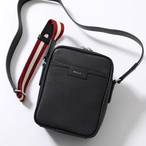 BALLY バリー ショルダーバッグ CODE CROSS NS MAC02P VT397 メンズ クロスボディ レザー ロゴ ストライプ 鞄 U901P/BLACK+PALLADIO｜s-musee