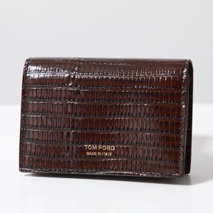 トムフォード TOM FORD メンズ 名刺入れ（カードケース） T LINE  