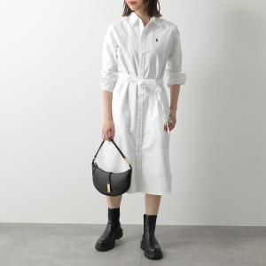 Polo Ralph Lauren ポロ ラルフローレン シャツ ワンピース N CORY DR-LONG SLEEVE-DAY DRESS 211928804 レディース 長袖 ミディ丈 001/WHITE