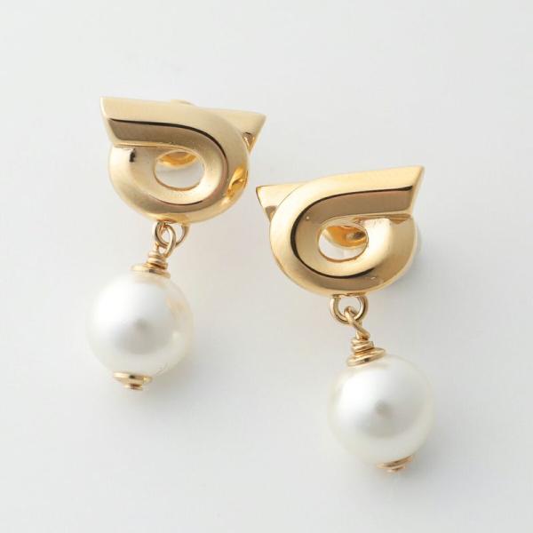 FERRAGAMO フェラガモ ピアス 76 0780 レディース ガンチーニ アクセサリー パール...