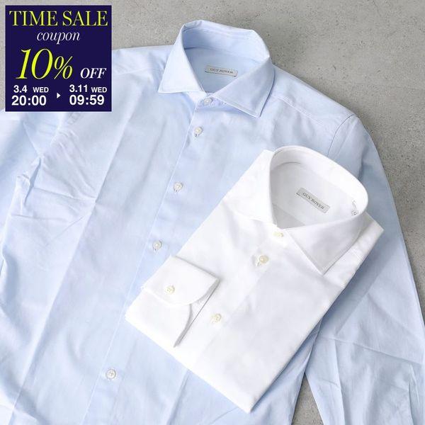 GUY ROVER ギローバー シャツ 3750V2530 542104 メンズ コットン セミワイ...