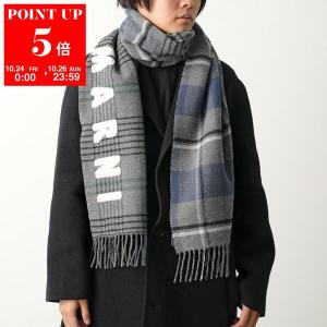MARNI マルニ マフラー SCZC0068Y0 UAW031 メンズ ロゴ フリンジ