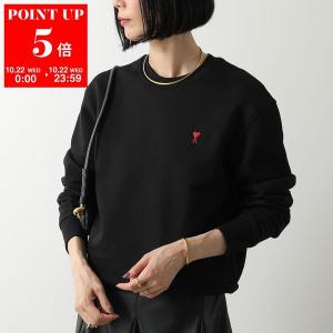 AMI ハート刺繍トレーナー スウェット トレーナー 長袖 クルーネック ハート刺繍 裏起毛 M