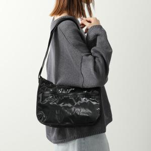 LeSportsac レスポートサック ショルダーバッグ CLASSIC HOBO 7520 レディース ナイロン ホーボーバッグ エナメル 鞄 M135/BLACK-SHINE