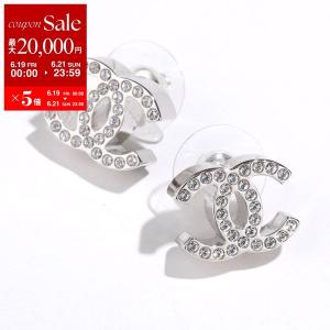 CHANEL シャネル ピアス ABE835 B15391 レディース ココマーク CCロゴ メタル ラインストーン スタッド アクセサリー NADCW