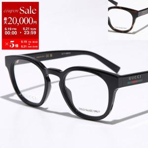 GUCCI グッチ メガネ GG1859O メンズ ウェリントン型 ロゴ 黒縁 セルフレーム アイウェア メガネ めがね 眼鏡 伊達メガネ カラー2色