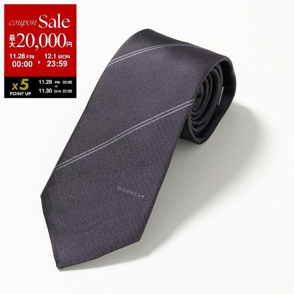 GIVENCHY ジバンシィ ネクタイ J5895 メンズ レギュラータイ シルクタイ スモールロゴ...