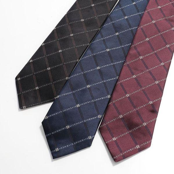 GIVENCHY ジバンシィ ネクタイ J5912 メンズ レギュラータイ 4Gエンブレム スモール...