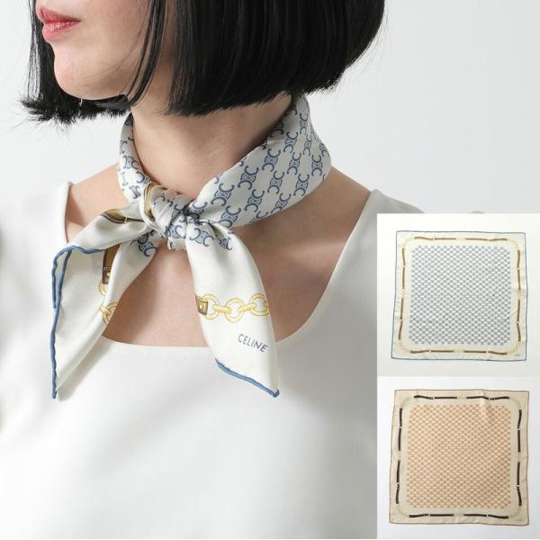 CELINE セリーヌ スカーフ 2AWB60ZV1.07DD レディース シルク ヘリテージ トリ...