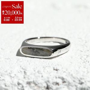 TOMWOOD トムウッド リング メンズ Mario Ring Larvikite マリオ ラルビカイト 101508 silver925 天然石 アクセサリー 指輪 シルバー