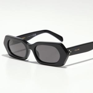 CELINE セリーヌ サングラス CL40243I レディース ポリゴン型 オーバル型 セルフレーム フルリム ロゴ アイウェア 01A｜インポートセレクトmusee