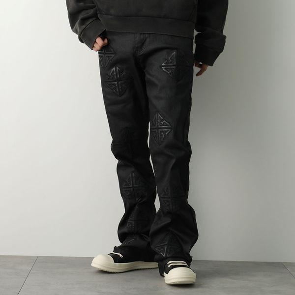 GUAPI グアピ ジーンズ Obsidian Black Icon Flared Denim メン...