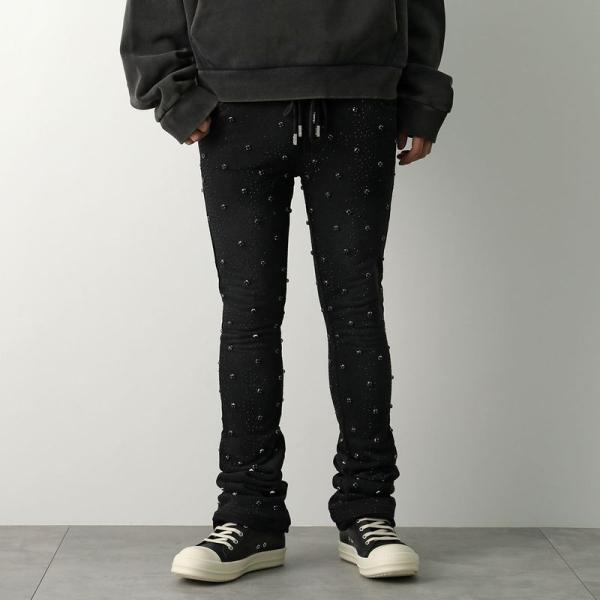 GUAPI グアピ スウェットパンツ Obsidian Black Embellished Swea...