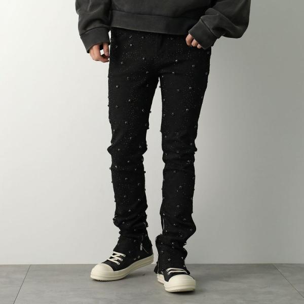 GUAPI グアピ ジーンズ All Black Embellished Denim V2 メンズ ...