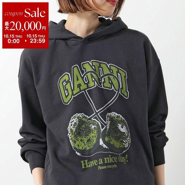 Ganni Ganni Isoli Cherries Oversized Hoodie ニット T4285