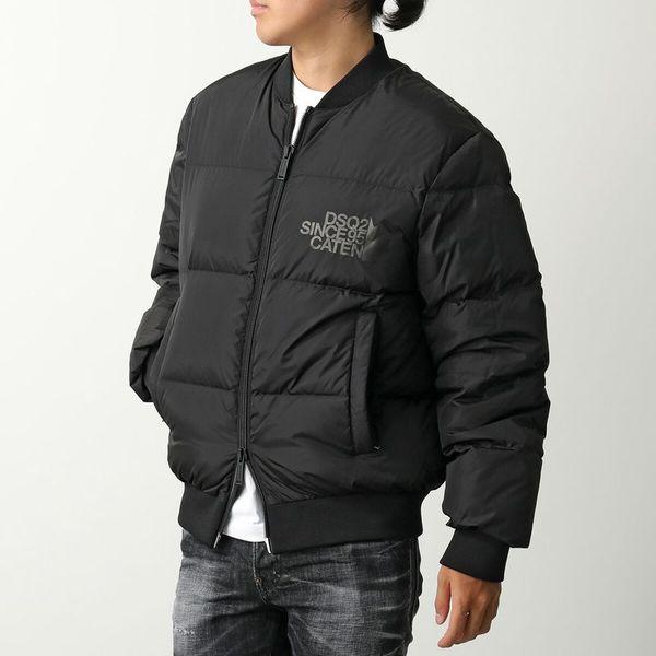 DSQUARED2 ディースクエアード ダウンジャケット Easy Puffer Bomber イー...