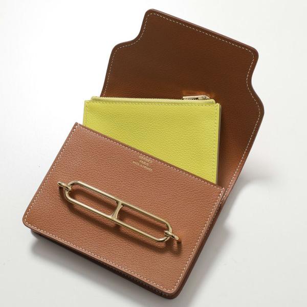 HERMES エルメス ウォレット ルリ スリム バイカラー Roulis Slim Wallet ...