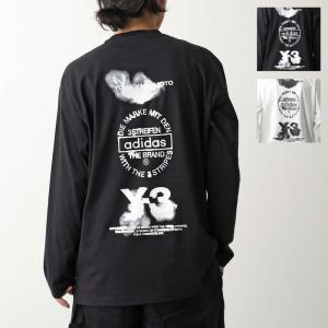 Y-3 ワイスリー カットソー GRAPHIC LONG SLEEVE TEE グラフィック GFX LS TEE JX4747 KE5094 メンズ コットン 長袖Tシャツ ロンT クルーネック ロゴ｜インポートセレクトmusee