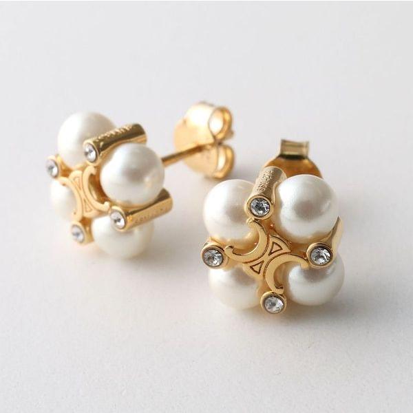 CELINE セリーヌ ピアス 461JY6RPS.01GI レディース パール トリオンフ アクセ...