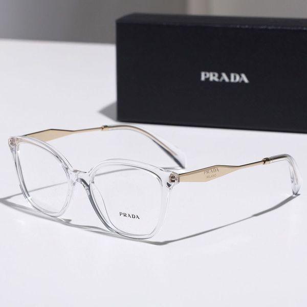 PRADA プラダ メガネ VPR 02Z レディース バタフライ型 クリアフレーム めがね 眼鏡 ...