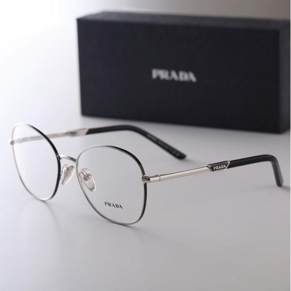 PRADA プラダ メガネ VPR 64Y メンズ ウェリントン型 メタルフレーム 細フレーム フル...