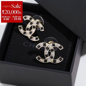 CHANEL シャネル ピアス ABE808 B19204 レディース ラインストーン装飾 CCマーク ココマーク メタル スタッド アクセサリー NACVJ