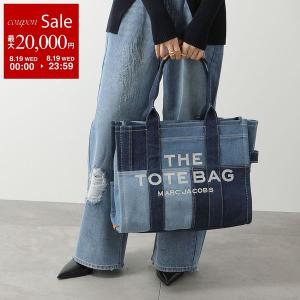 MARC JACOBS マークジェイコブス トートバッグ THE TOTEBAG H018M06FA21 レディース ラージ デニム ロゴ 鞄 422/BLUE-DENIM