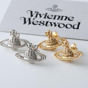 Vivienne Westwood ヴィヴィアンウエストウッド ピアス MINI BAS RELIEF 62020033 レディース オーブ ラインストーン装飾 アクセサリー カラー2色