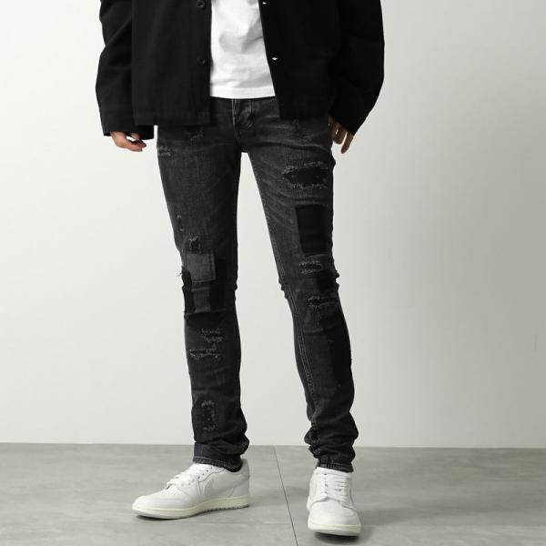 KSUBI スビ ジーンズ VAN WINKLE LED BLACK ROCKSTAR REPAIR...