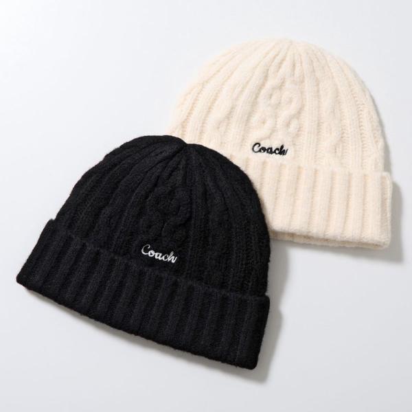 Coach Coach EMBROIDERED CABLE KNIT BEANIE ニット CCL47
