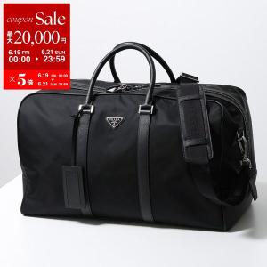 PRADA プラダ ボストンバッグ Re-Nylon リナイロン 2VC007 VXOO 2DMH メンズ レザー ダッフルバッグ ロゴ ショルダーバッグ 鞄 F0002/NERO