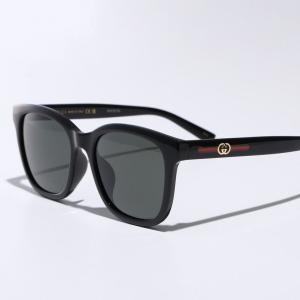GUCCI グッチ サングラス GG1984SK レディース ウェリントン型 セルフレーム フルリム アジアンフィット ロゴ アイウェア 001/BLACK-BLACK-GREY