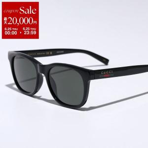 GUCCI グッチ サングラス GG1985S メンズ ウェリントン型 フルリム セルフレーム ロゴ アジアンフィット アイウェア 001/BLACK-BLACK-GREY