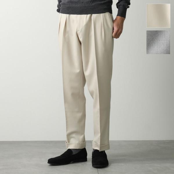 BERWICH ベルウィッチ スラックスパンツ scotch vb8996 メンズ ウール フランネ...