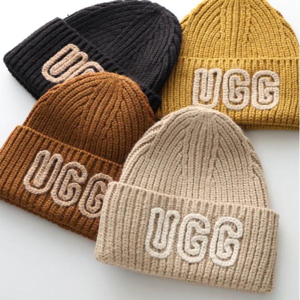 UGG アグ ニット帽 W CHUNKY CRAFTED RIB BEANIE 102345 メンズ...