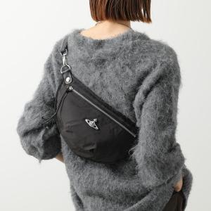Vivienne Westwood ヴィヴィアンウエストウッド ボディバッグ CITY BUMBAG 43070034U W019E レディース クロスボディ オーブ 鞄 N403/BLACK/SILVER-HW