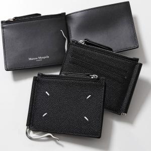 【訳あり】MAISON MARGIELA マルジェラ 二つ折り財布 SA1UI0018 P4745 メンズ レザー マネークリップ付き 小銭入れ付き T8013  SA1UI0018P4745T8013