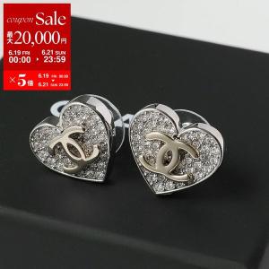 CHANEL シャネル ピアス ABH084 B23473 レディース ココマーク CCマーク スタッド ハート アクセサリー ジュエリー U7518/シルバー