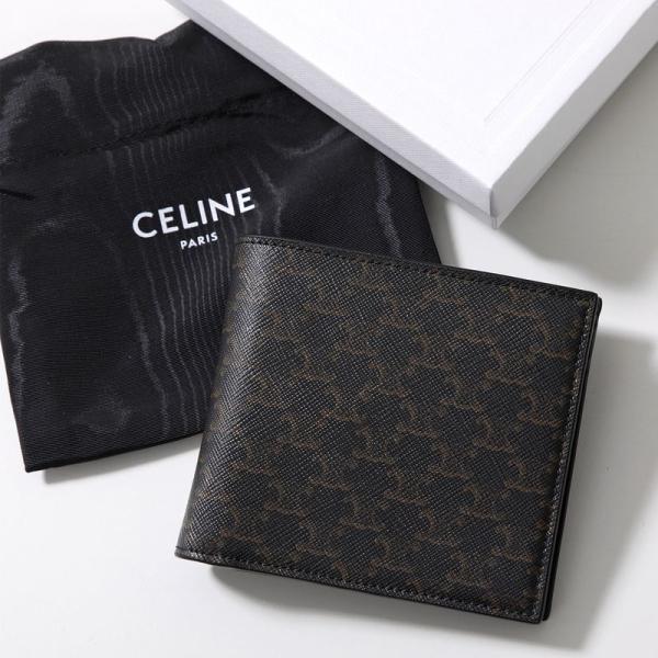 CELINE セリーヌ 二つ折り財布 BI-FOLD WALLET IN TRIOMPHE CANV...