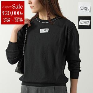 エムエムシックス メゾンマルジェラ ニット セーター 長袖 ショート丈 M 黒 MM6 エムエムシックス メゾンマルジェラ セーター S52HA0285 M13044