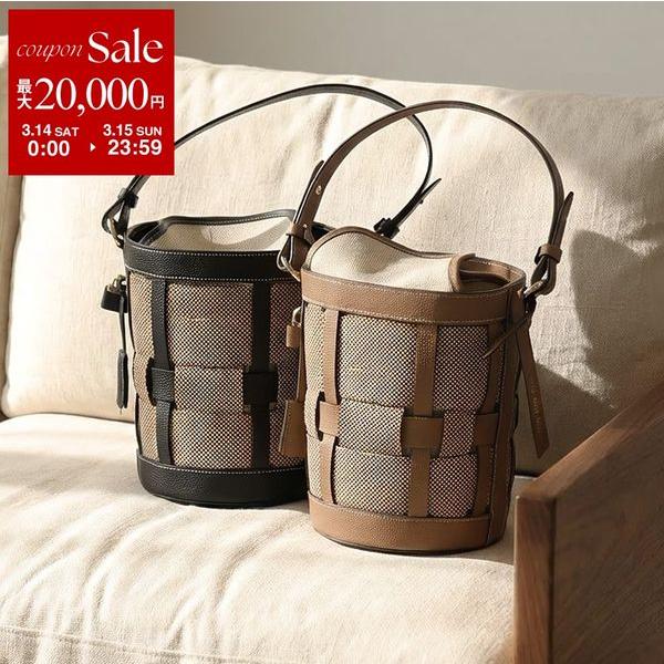 mica della valle ミカデラヴァッレ ハンドバッグ Secchiello intrec...