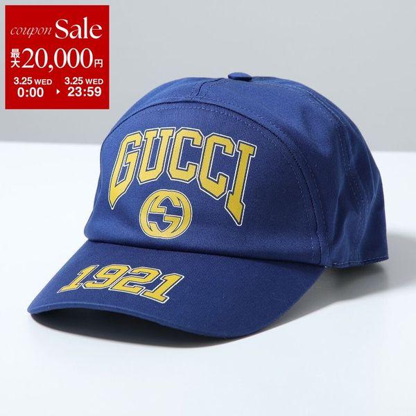 GUCCI グッチ ベースボールキャップ 773135 4HA7F レディース カレッジ コットン ...